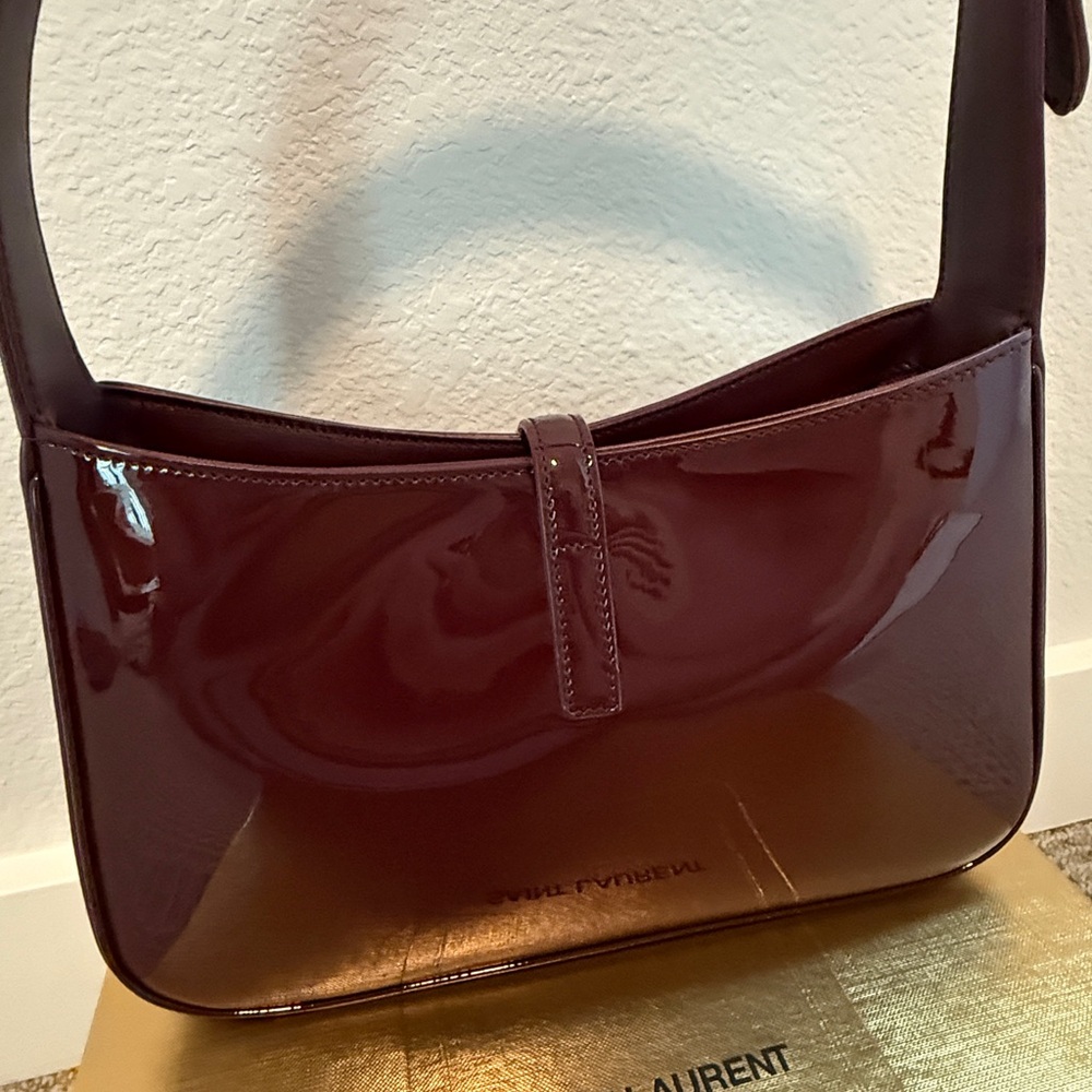 YSL Saint Laurent Cherry Burgundy Shoulder Bag - Picture 4 of 10